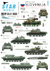 Star Decals 35-C1003 TO (Teritorialna Obramba). M36B2 Jackson. T-55A (polish), T-55A (russian), M-84, BTR-50PK 1/35